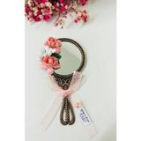 Süslü Kına,söz,nisan,nikah Hediyelik Metal El Aynası Altın Eskitme - 40 Adet / Paket