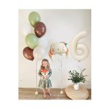 Süslü Tavşan Folyo Balon Zincir Seti Doğum Günü Retro Balon Seti, 11452001215