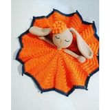 Süslü Tavşan Uyku Arkadaşı Amigurumi Organik Oyuncak