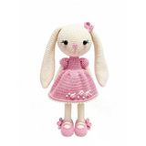 Süslü Uzun Kulak Tavşan Uyku Arkadaşı Amigurumi Organik Oyuncak