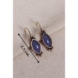 Süspüs Accessories Ametist Taşlı Otantik Küpe