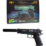 Susturuculu Metal Boncuk Atan 30CM Tabanca + 20 Paket Boncuk - Renkli