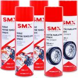 Susuz Motor Temizleme Spreyi 3 Adet + Lastik Parlatma Spreyi 2 Adet - 1 lt