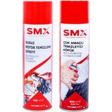 Susuz Motor Temizleme Spreyi 500 ml + Çok Amaçlı Temizleyici Köpük 500 ml - 1 lt