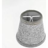Sutaşı Işlemeli Mini Boy Maşalı Avize Abajur Başlığı Mum Ampul Üstüne Takılır 14CM (A� - Çok Renkli