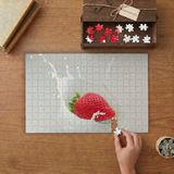 Süte Düşen Çilek Tasarımı 240 Parça Ahşap Puzzle Ahşap Kutuda MP01785