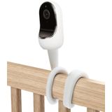 SUTINE Nanit Pro Akıllı Bebek Monitörü ve Esnek Stand için Bebek Monitörü Montajı, 1/4 Vidalı Montajlı Kameralar için, 17 inç Esnek Uzun Kaz Boyun Kol Bebek Kamera Tutucu Standı Aletsiz, Beyaz