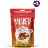 Sütlü Çikolata Kaplamalı Kurutulmuş Mango 80 gr x 3 Adet - 70 gr