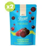 Sütlü Çikolata Kaplı Ahududu Ve Vişneli Meyve Draje 2 x 60gr