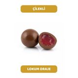 Sütlü Çikolata Kaplı Çilek Aromalı Lokum Draje