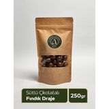 Sütlü Çikolatalı Fındık Draje - Taze Kavrulmuş Bütün Fındık 250GR - 250 gr