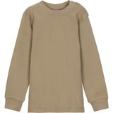 Sütlü Kahve Basic Kız Bebek Çıtçıtlı Yaka Kışlık Uzun Kollu Tişört - 9 - 12 Ay