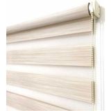 Sütlü Kahve Ithal Bambu Zebra Stor Perde Eteği Düz (Alüminyum Kasa Metal Yan Ayak ) - 30 x 60