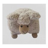 Sutlu Kahve Pofuduk Kuzu Yastik Amigurumi Organik Oyuncak