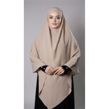 Sütlü Kahve Pratik Hazır Geçmeli Tesettür Eşarp Medine İpeği Bağcıklı Sufle Hijab 2301_26