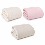 Sutra 4 Katlı%100 Pamuk Müslin Pike – Tek Kişilik 170x230 cm – Nefes Alan, Terletmeyen, Cilt Dostu, 4 Mevsim Yatak Örtüsü - Pembe