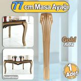 Sütun Masa Dresuar Ayağı 77 Cm Plastik Ayak Gold Altın Mutfak Yemek Masası Mobilya Ayakları