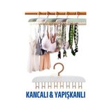 Sütyen Askısı Dolap Içi Şal Kravat Kemer Çanta Askısı 721119 - Ahşap Rengi