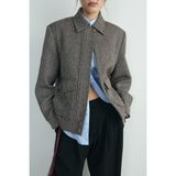 Suud Collection Acı Kahve Alder Kaşe Bomber Ceket - 36