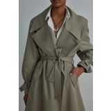 Suud Collection Açık Haki Rowe Gabardin Trençkot