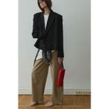 SUUD Collection Ash Kruvaze Blazer Ceket, 36, 418136922, Siyah, Kadın