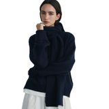 Suud Collection Bella Triko Atkı, Tek Ebat, 418136742, Lacivert, kadın