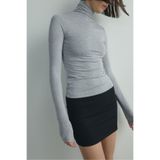 SUUD Collection Boğazlı Tensel Body, 36, TYC9B81D850DD9CB95754AA00, Gri, Kadın