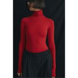 SUUD Collection Boğazlı Tensel Body, 36, TYC9B81D850DD9CB95754AA00, Kırmızı, Kadın