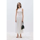 Suud Collection Kadın Ekru Dantelli Maxi Elbise