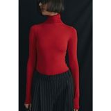 Suud Collection Kırmızı Boğazlı Tensel Body - 34