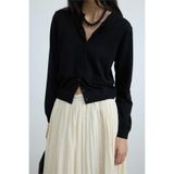 SUUD Collection Lea Triko Hırka, 40, 418136502, Siyah, Kadın