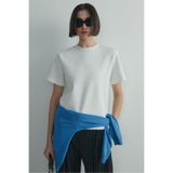 SUUD Collection Nolan Vatkalı Tişört, 38, 418136834, Ekru, Kadın