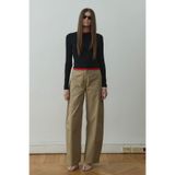 SUUD Collection Raffy Geniş Paça Pantolon, 38, 418136912, Haki, Kadın