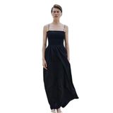 Suud Collection Siyah Alira Maxi Elbise, Siyah