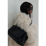 Suud Collection Siyah Milan Zincirli Deri Çanta