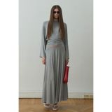 SUUD Collection Sophia Yarasa Kol Bluz, 36, 418136850, Gri, Kadın