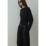 SUUD Collection Sophia Yarasa Kol Bluz, 36, 418136850, Siyah, Kadın