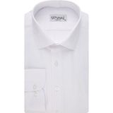 Süvari 1720232 Slim Fit Armür Desenli Beyaz Erkek Gömlek