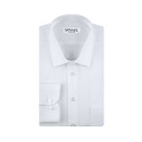 Süvari 22744 Bol Kesim Armürlü Beyaz Gömlek