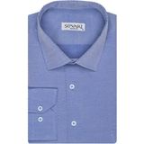 Süvari Armür Desenli Erkek Gömlek - 2XL - Açık Mavi