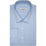 Süvari Armür Desenli Mavi Erkek Gömlek - 2XL - Orta Mavi