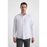 Süvari Armürlü Regular Uzun Kol Erkek Gömlek SGM2025300001 - XL - Beyaz