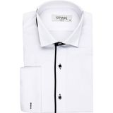 Süvari Ata Yaka Slim Fit Gömlek - Siyah