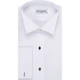 Süvari Ata Yaka Slim Fit Gömlek - XS - Siyah