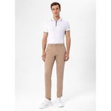 Süvari Bej Erkek Slim Fit Armürlü Pantolon PN2020500686