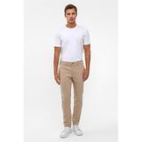 Süvari Bej Slim Desenli Pantolon, 40