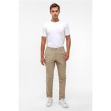 Süvari Bej Slim Düz Jogger Pantolon, 50