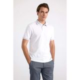 SÜVARİ Beyaz Regular Düz Baskısız Pike Polo Yaka Tişört