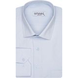 Süvari Bol Kesim Düz Soluk Mavi Erkek Gömlek - 2XL - Açık Mavi
