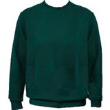 SÜVARİ Bol Kesim O Yaka Kapitone Etnik Desenli Yeşil Sweatshirt